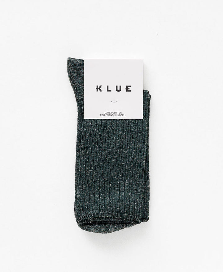 Glitzer Socken Lyocell - Dunkelgrün