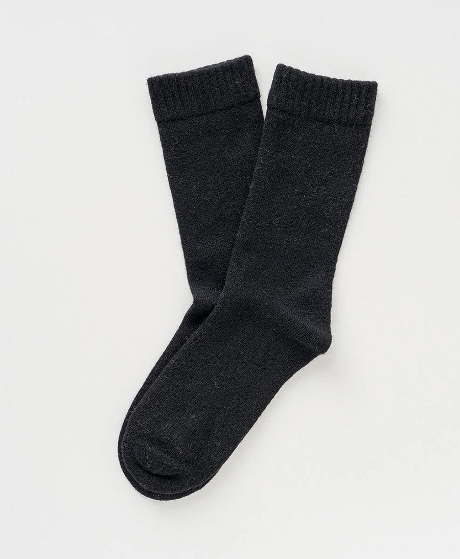 Socken Merinowolle - Schwarz