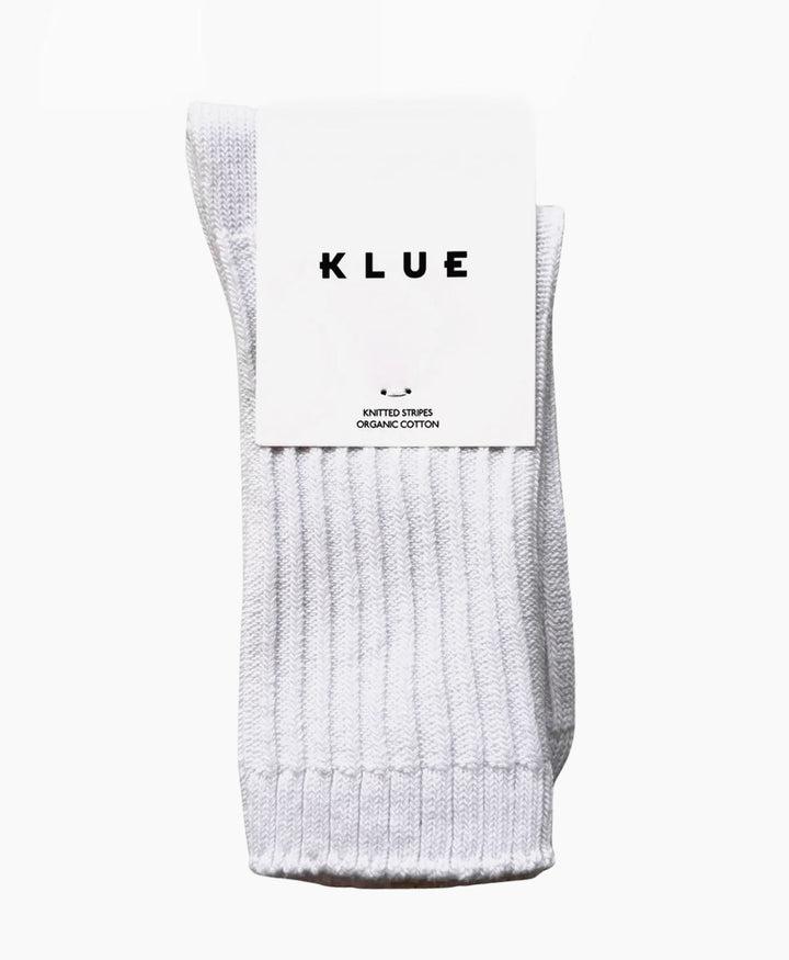Socken Bio-Baumwolle - Rippenmuster - Weiss