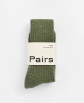 Kniesocken Kniestrümpfe Pairs in Olivgrün