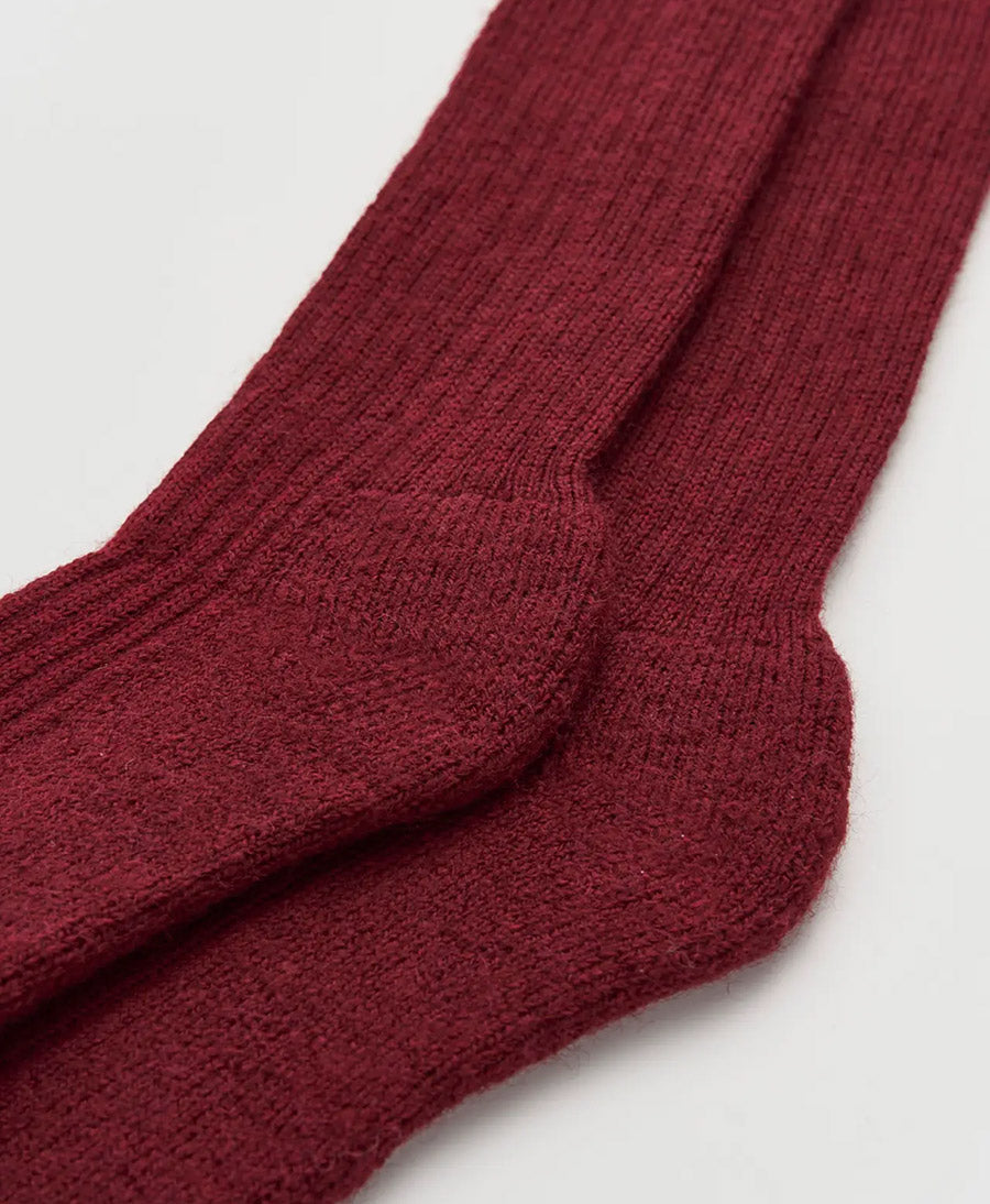 Kniesocken / Kniestrümpfe - Bordeaux