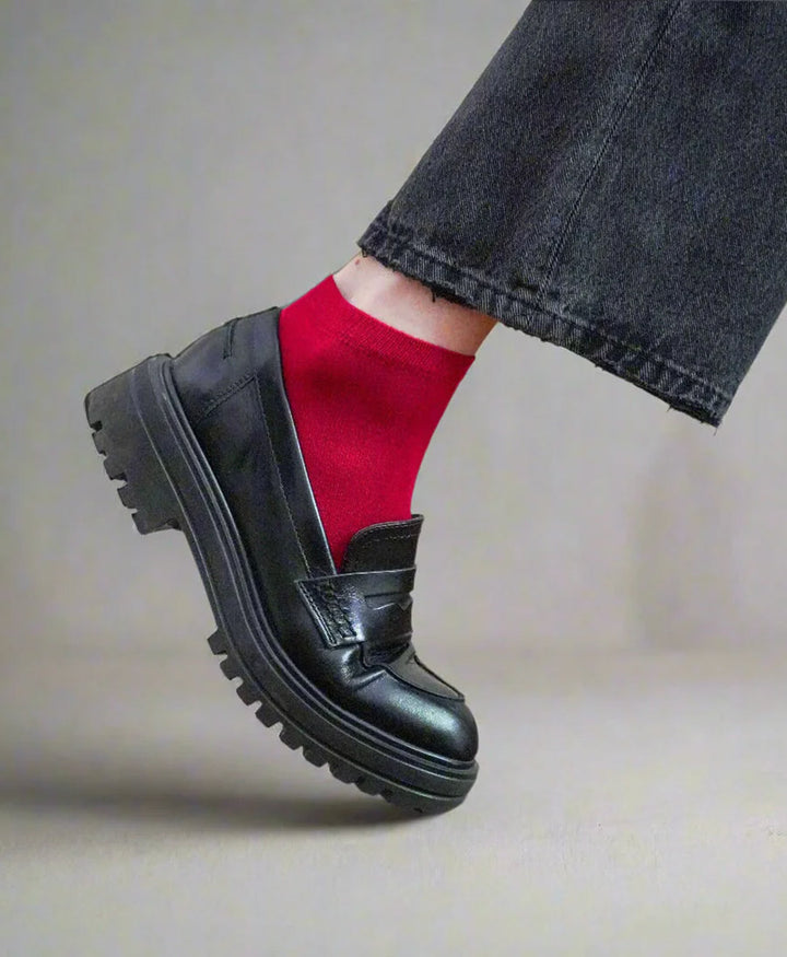 Knöchelsocken Lyocell - Rot