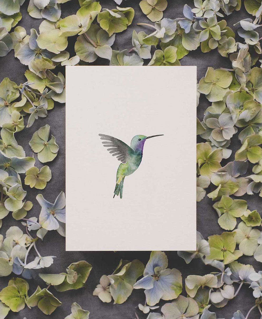 Postkarte "Kolibri"