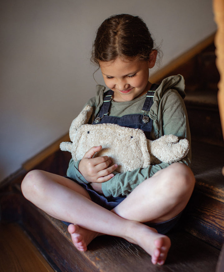 Krabbe (klein) Kuscheltier & Wärmekissen - Beige