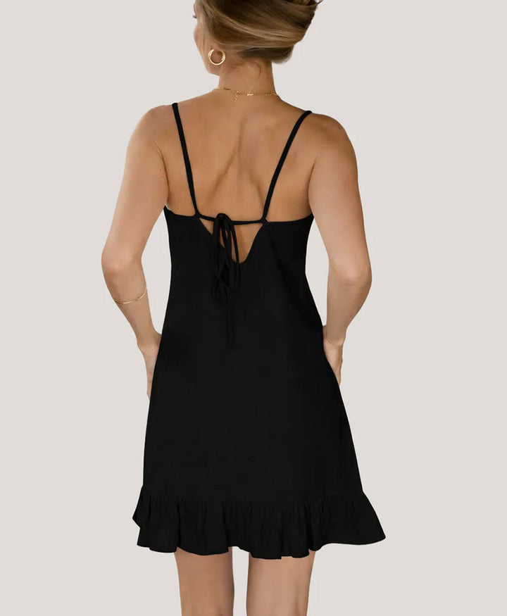 Kurzes Kleid Mini Dress aus Bio-Baumwolle - Schwarz