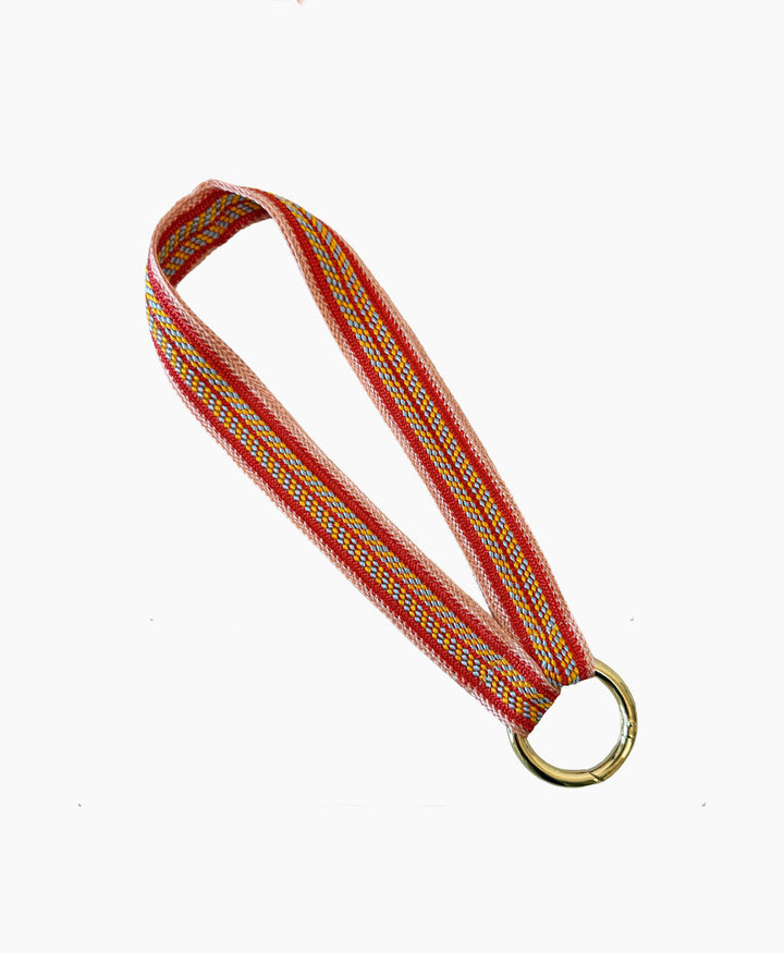 Kurzes Schlüsselband mit vergoldetem Karabiner - Butterfly
