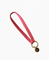 Schlüsselband Sweet Pink Yoomee in Vergoldeter Karabiner Kurz