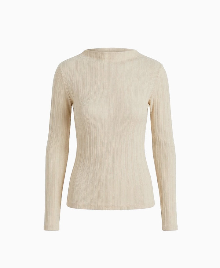 Rib Top / Oberteil - Ecru