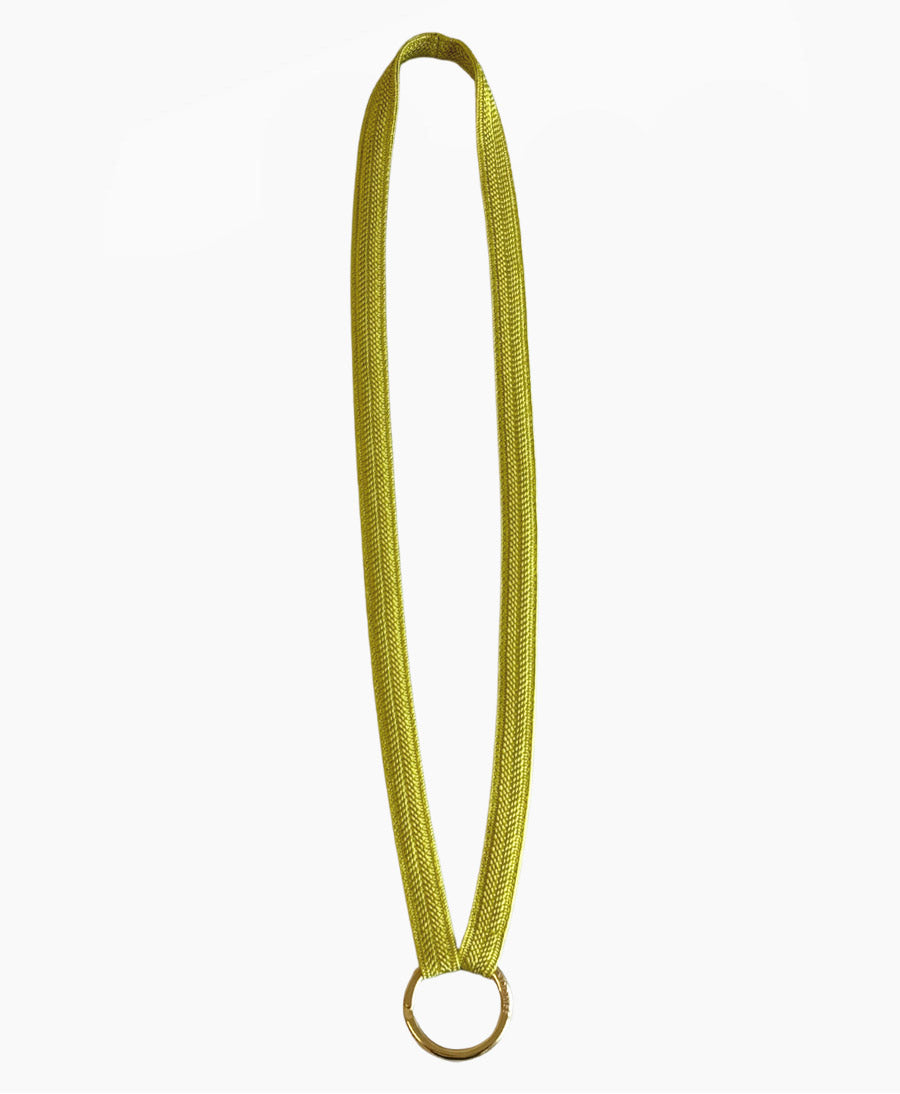 Schlüsselband mit Messing Schlüsselring - Lime