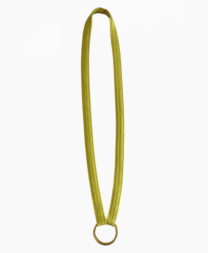 Schlüsselband mit Messing Schlüsselring - Lime