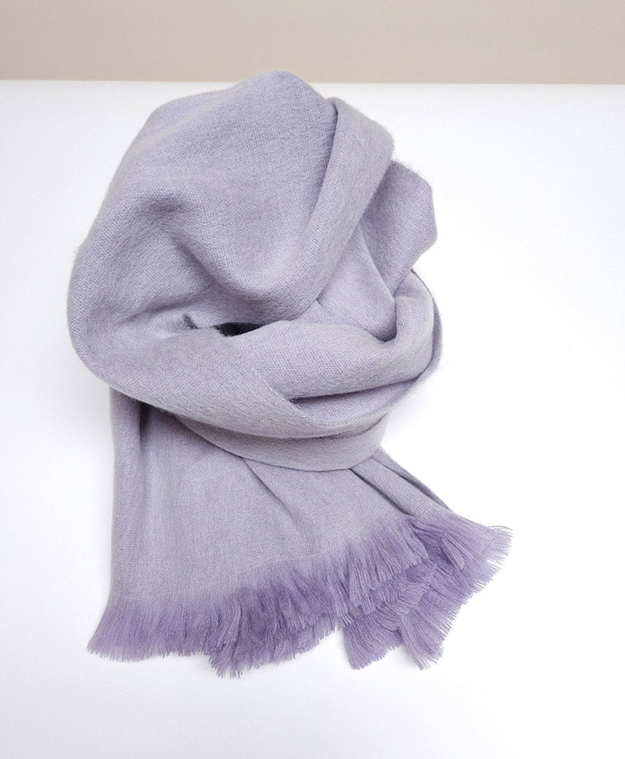 Halstuch Alpaka Schal - Solid Lavender Frost