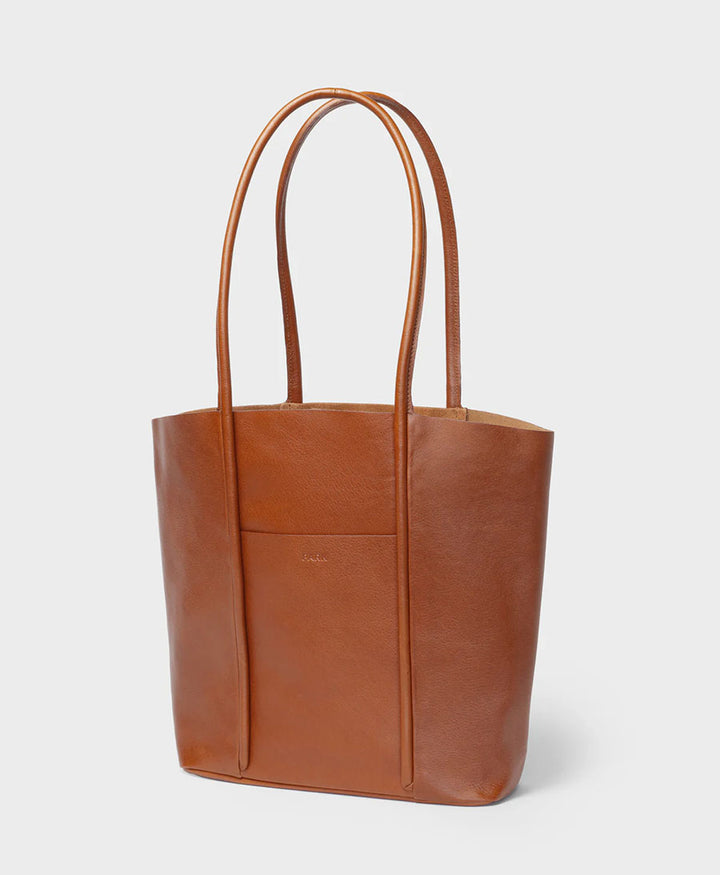Tasche Cord Tote aus Leder - Braun