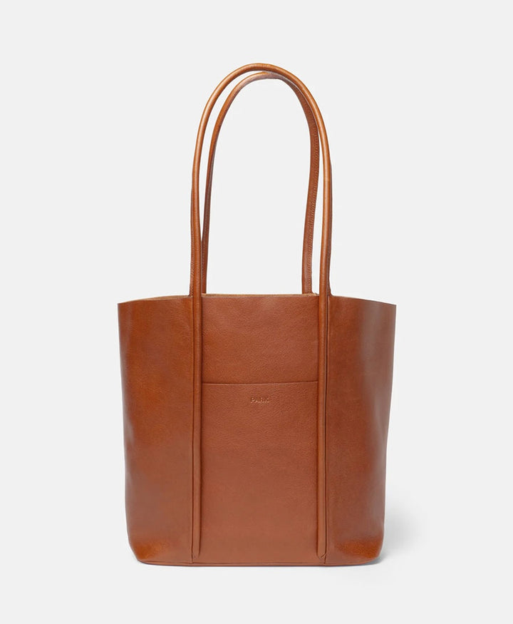 Tasche Cord Tote aus Leder - Braun
