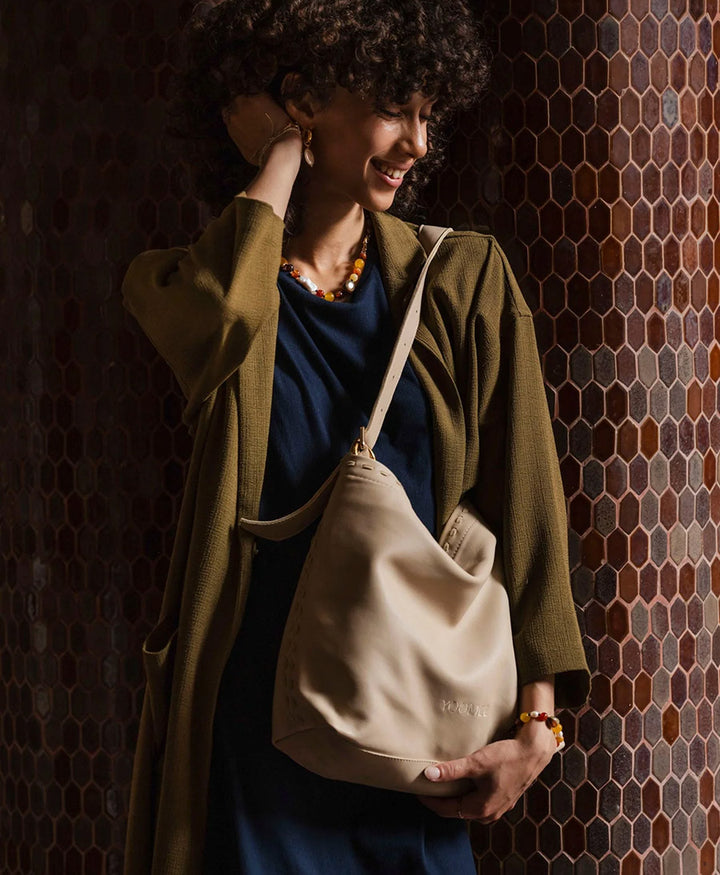 Ledertasche NAIMA - Beige