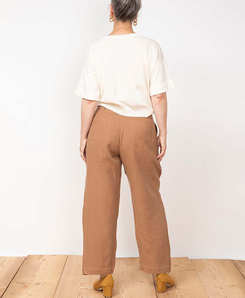 Leinen Hose "Vela Trousers" - Secondhand - JUNGLE FOLK - clomes