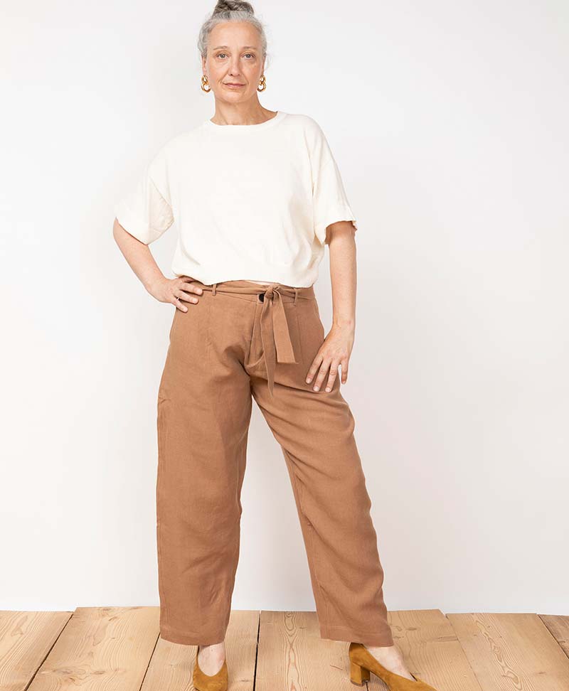 Leinen Hose "Vela Trousers" - Secondhand - JUNGLE FOLK - clomes