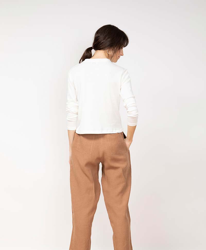 Leinen Hose "Vela Trousers" - Secondhand - JUNGLE FOLK - clomes