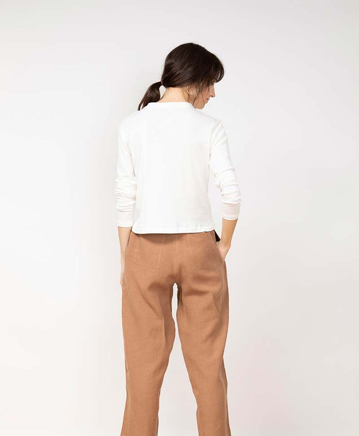 Leinen Hose "Vela Trousers" - Secondhand - JUNGLE FOLK - clomes