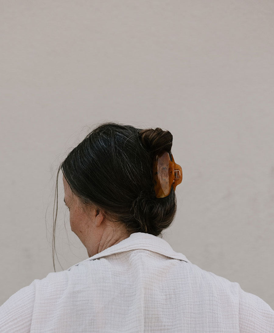Haarklammer LIVA - Cognac Tortoise