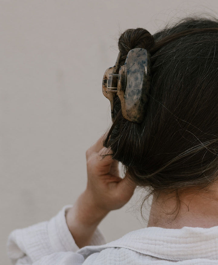 Haarklammer LIVA - Sandgrau Tortoise