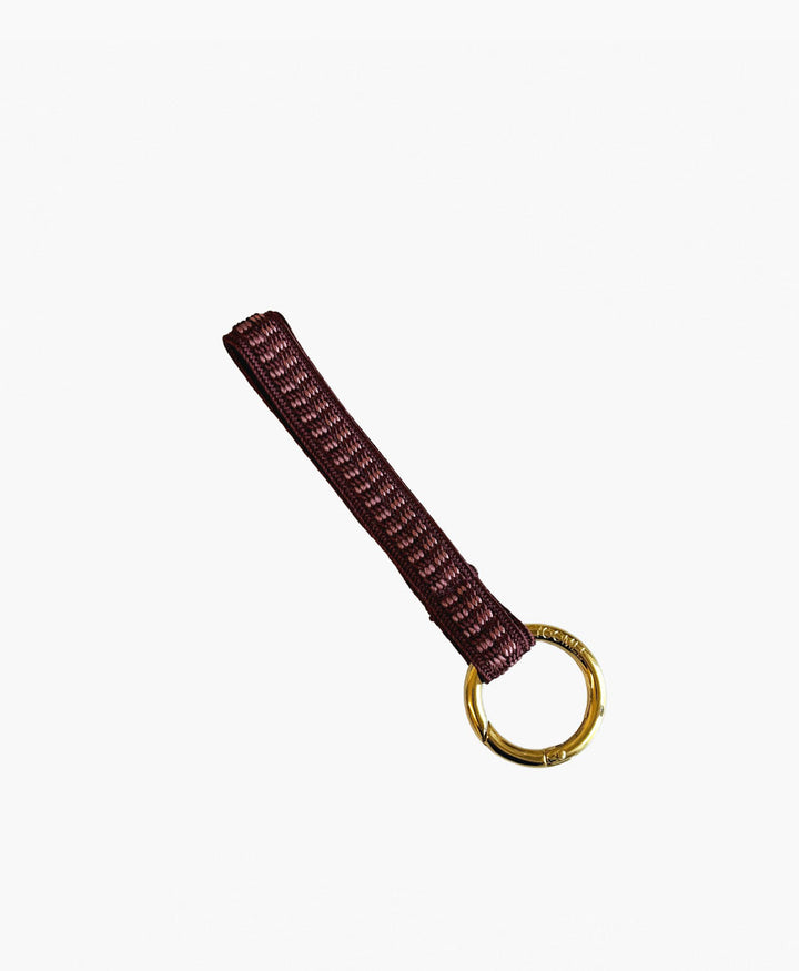 Kurzes Schlüsselband Loop mit goldigem Karabiner - Berry Love