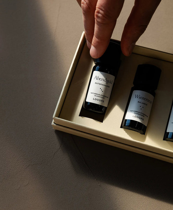 Geschenkbox "Vierte Jahreszeit" mit 3 ätherische Ölmischungen