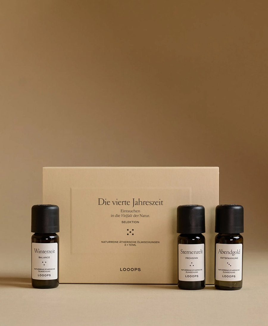 Geschenkbox "Vierte Jahreszeit" mit 3 ätherische Ölmischungen