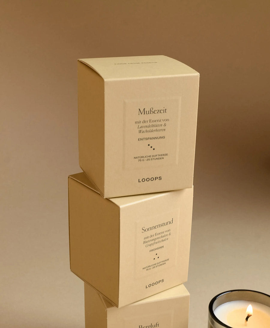 Geschenkbox "Klassiker" mit 3 verschiedenen Duftkerzen