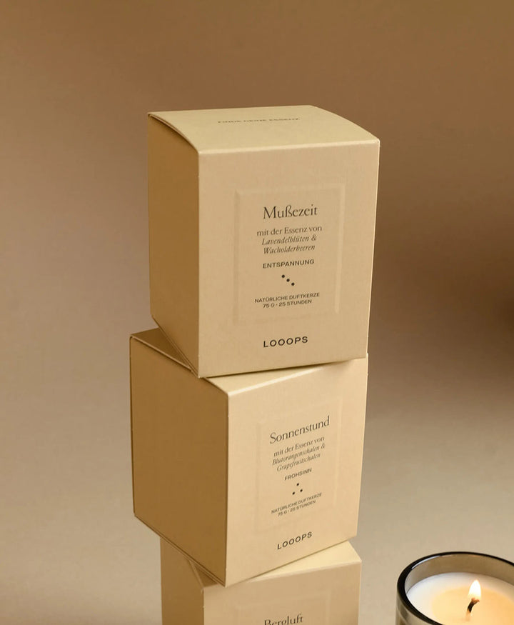 Geschenkbox "Klassiker" mit 3 verschiedenen Duftkerzen