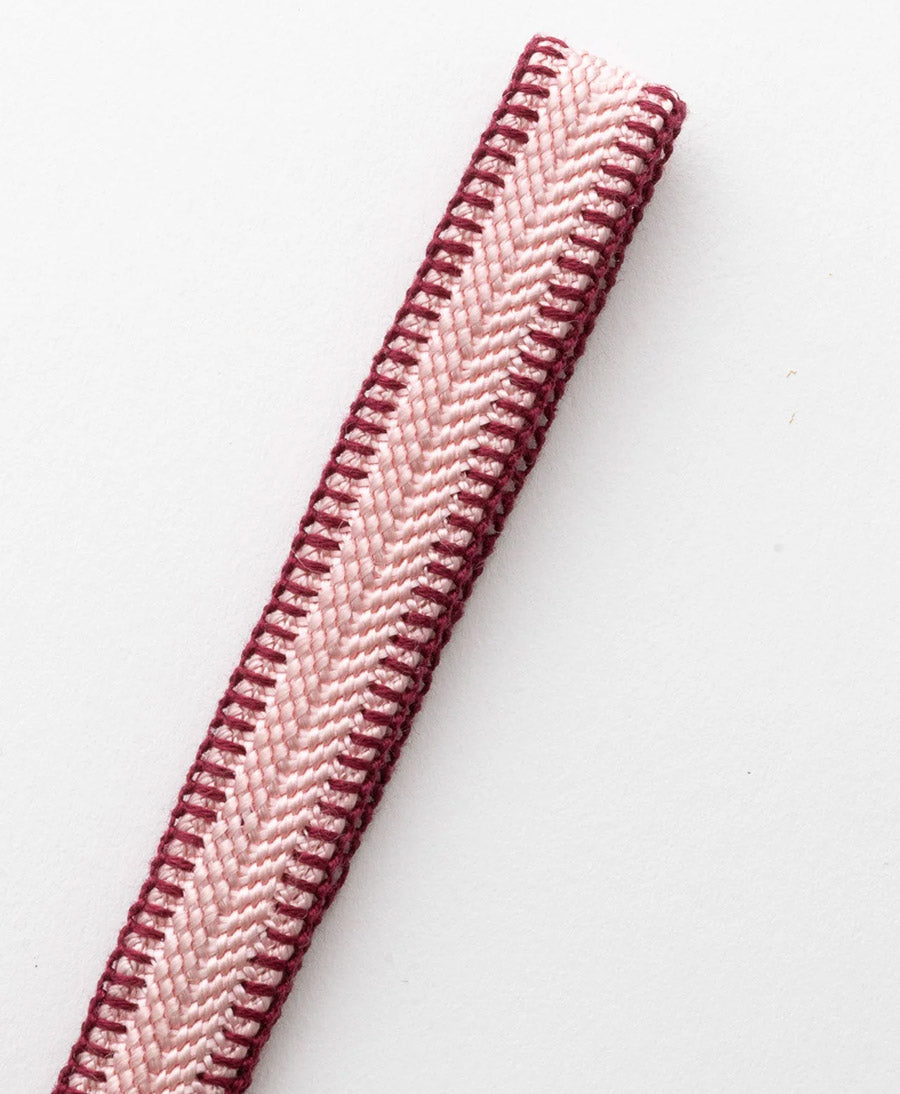 Kurzes Schlüsselband Loop mit Messing Schlüsselring - Rose