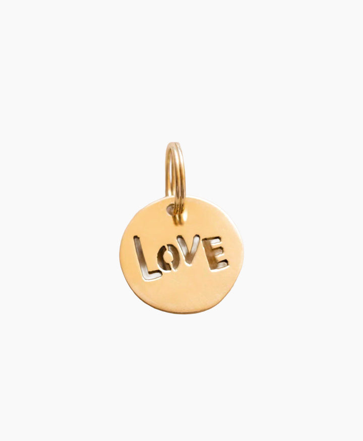 Mini Schlüsselanhänger Messing - Love