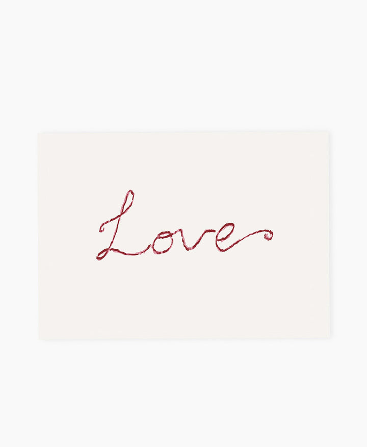 Postkarte "Love" Pink
