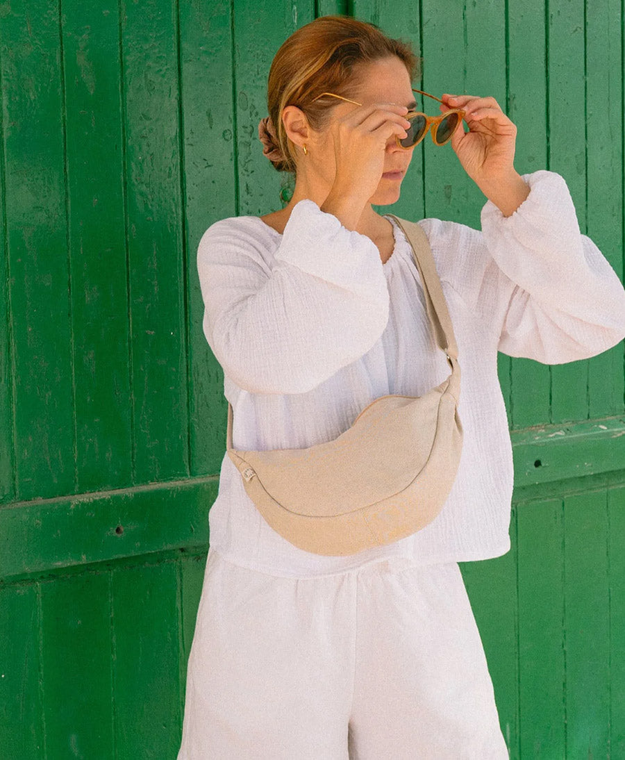 Lune Bag Bauchtasche aus Leinen-Baumwollgemisch - Sahara