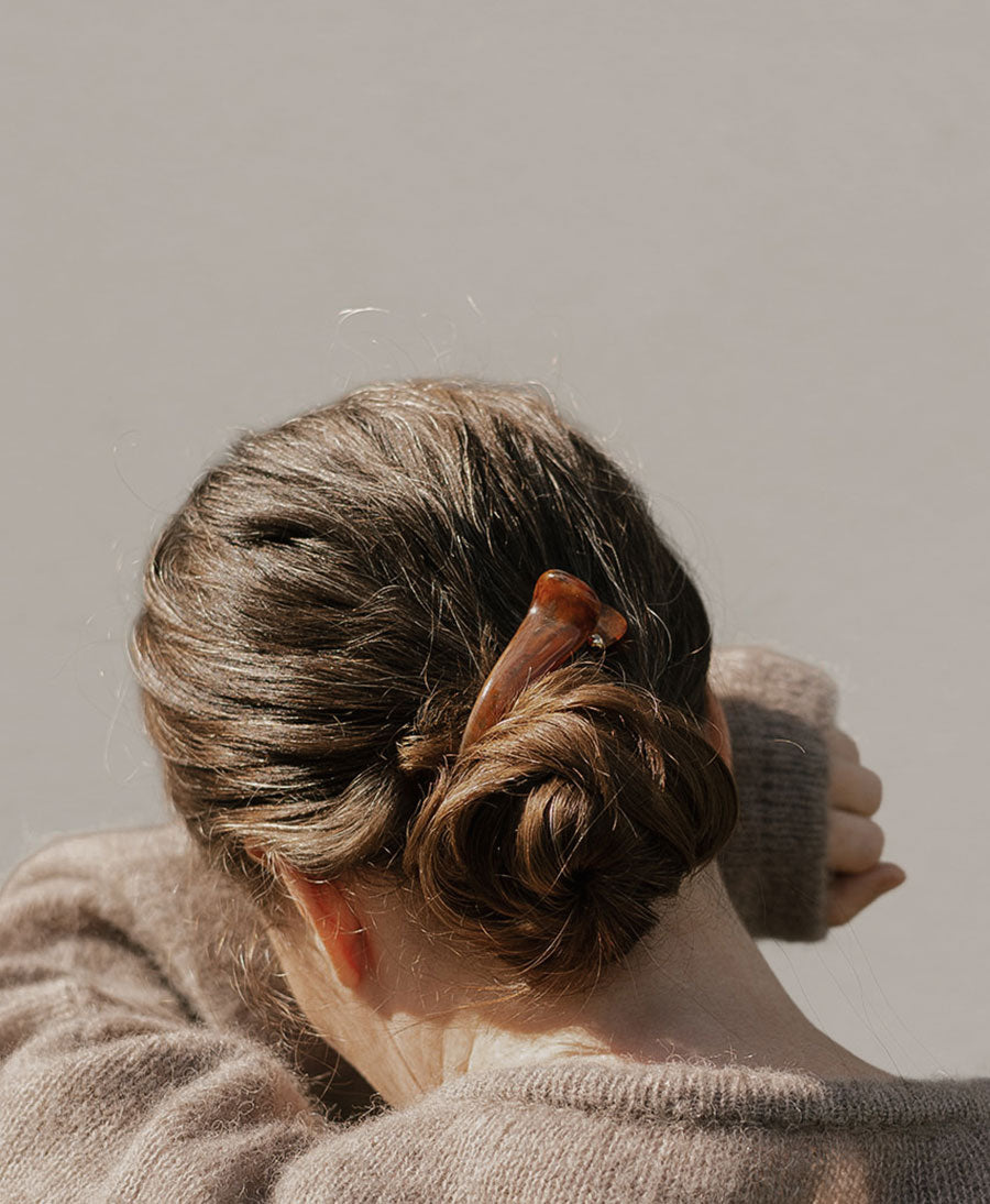 Haarclip AVA - Mahagoni Tortoise