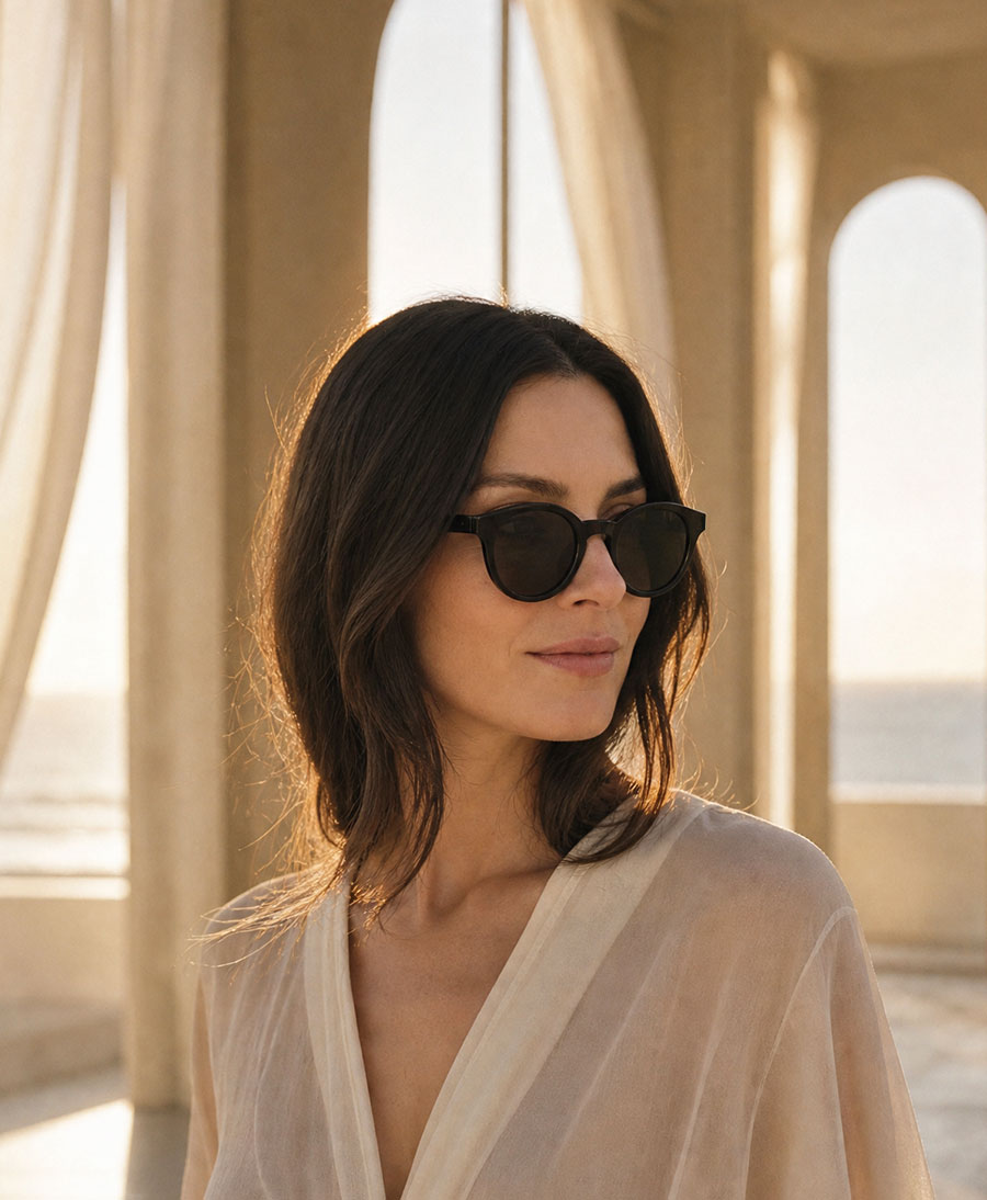 Sonnenbrille "Mailo" - Wave Braun