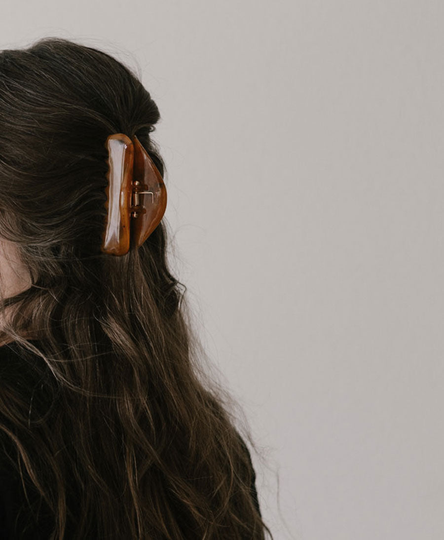 Haarklammer MALIN - Cognac Tortoise