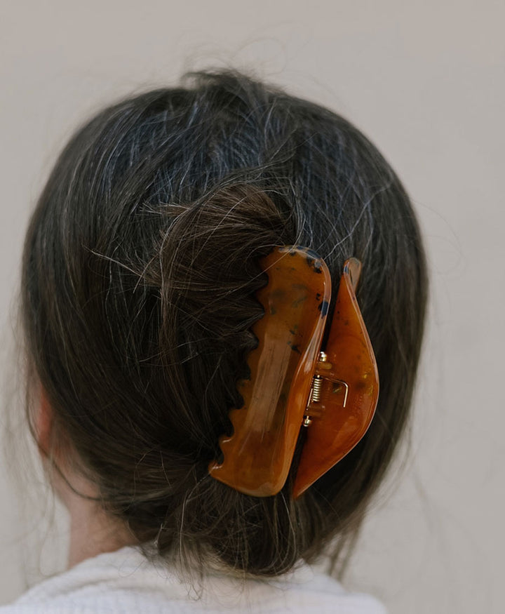 Haarklammer MALIN - Cognac Tortoise