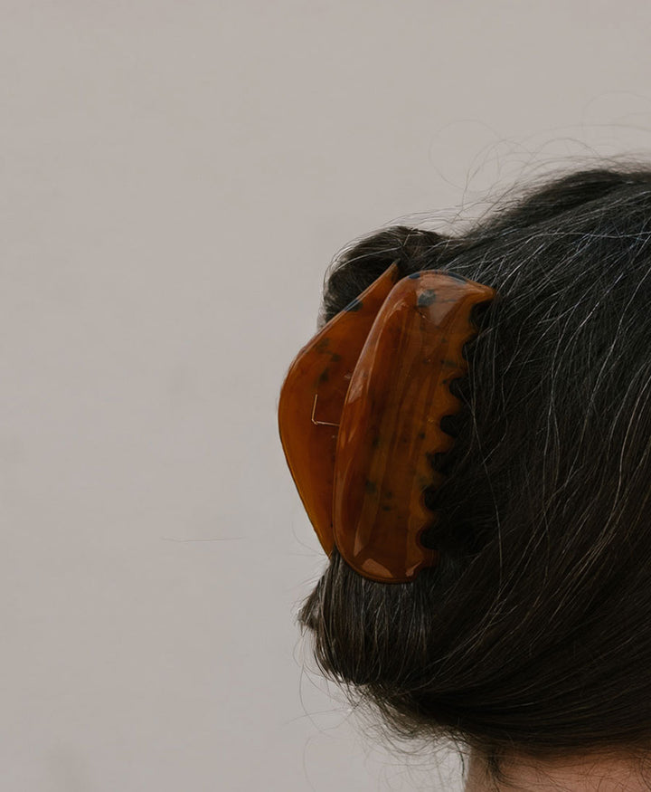 Haarklammer MALIN - Cognac Tortoise