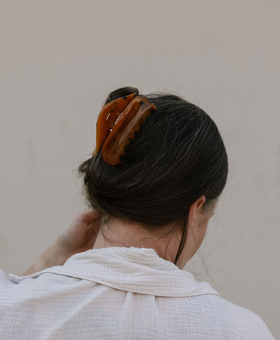 Haarklammer MALIN - Cognac Tortoise