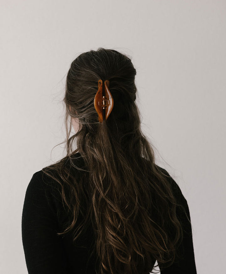 Haarklammer MALIN - Cognac Tortoise