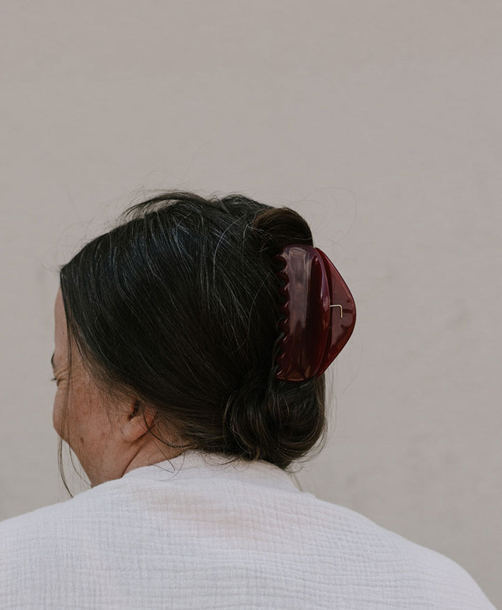 Haarklammer MALIN - Purpurrot