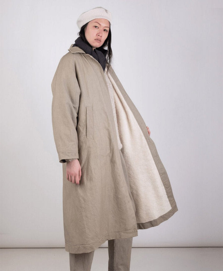 Mantel - Jade Sherpa Lined Trench - Micaela Greg - clomes