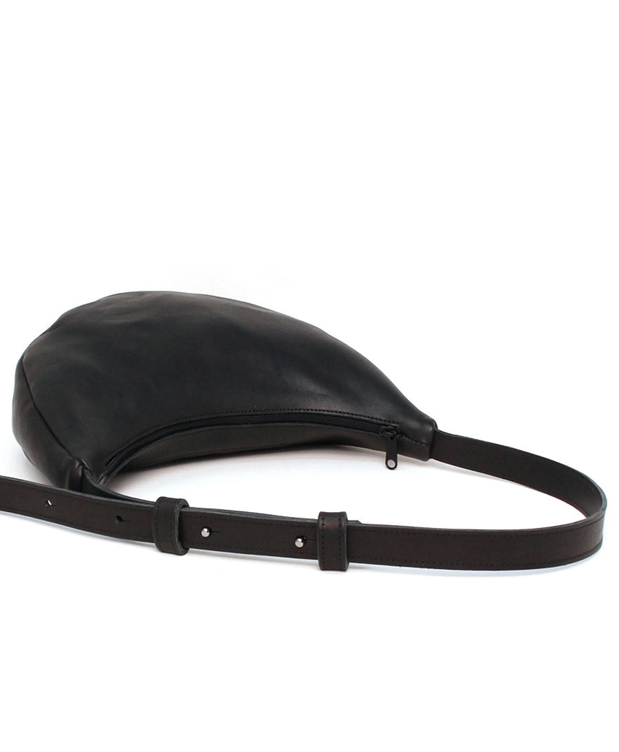 Lune Bag Bauchtasche aus Leder - Schwarz