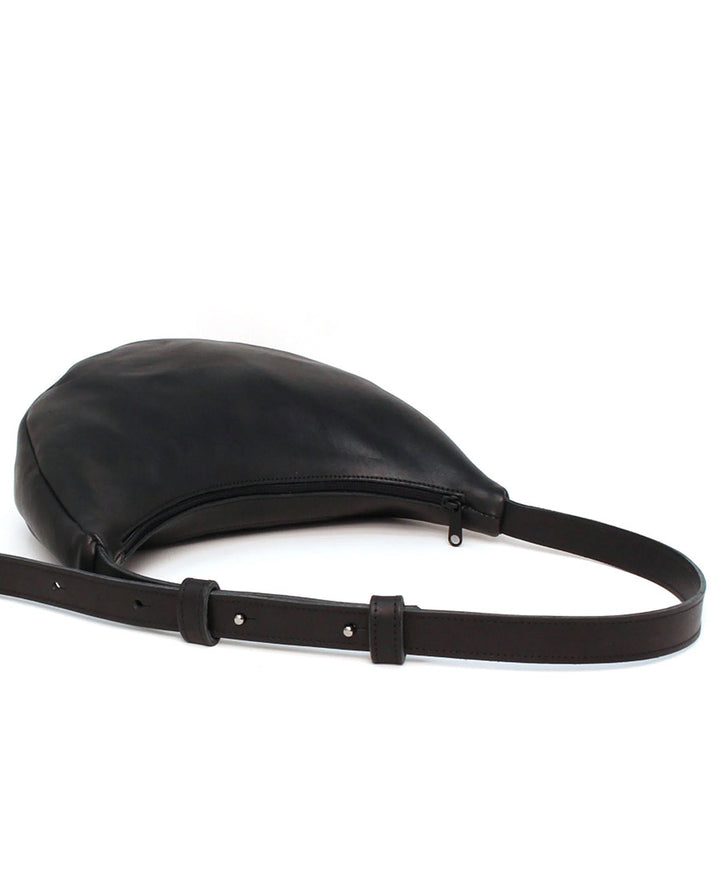 Lune Bag Bauchtasche aus Leder - Schwarz