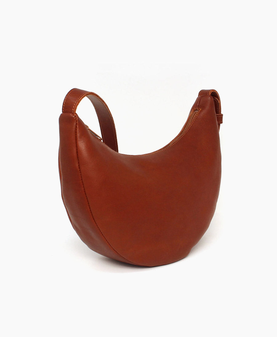 Lune Bag Bauchtasche aus Leder - Marron