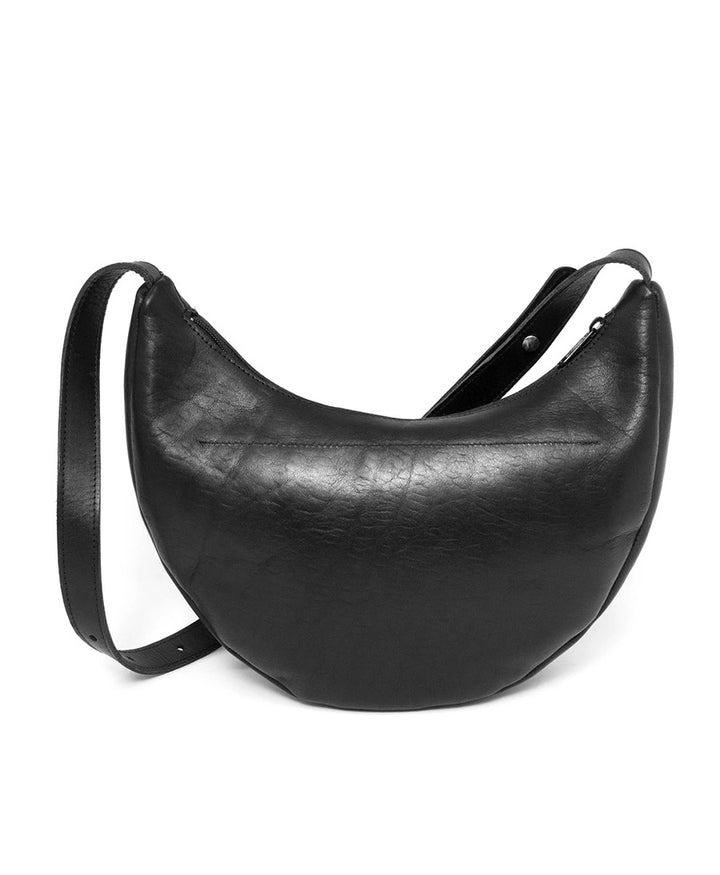 Lune Bag Bauchtasche aus Leder - Schwarz