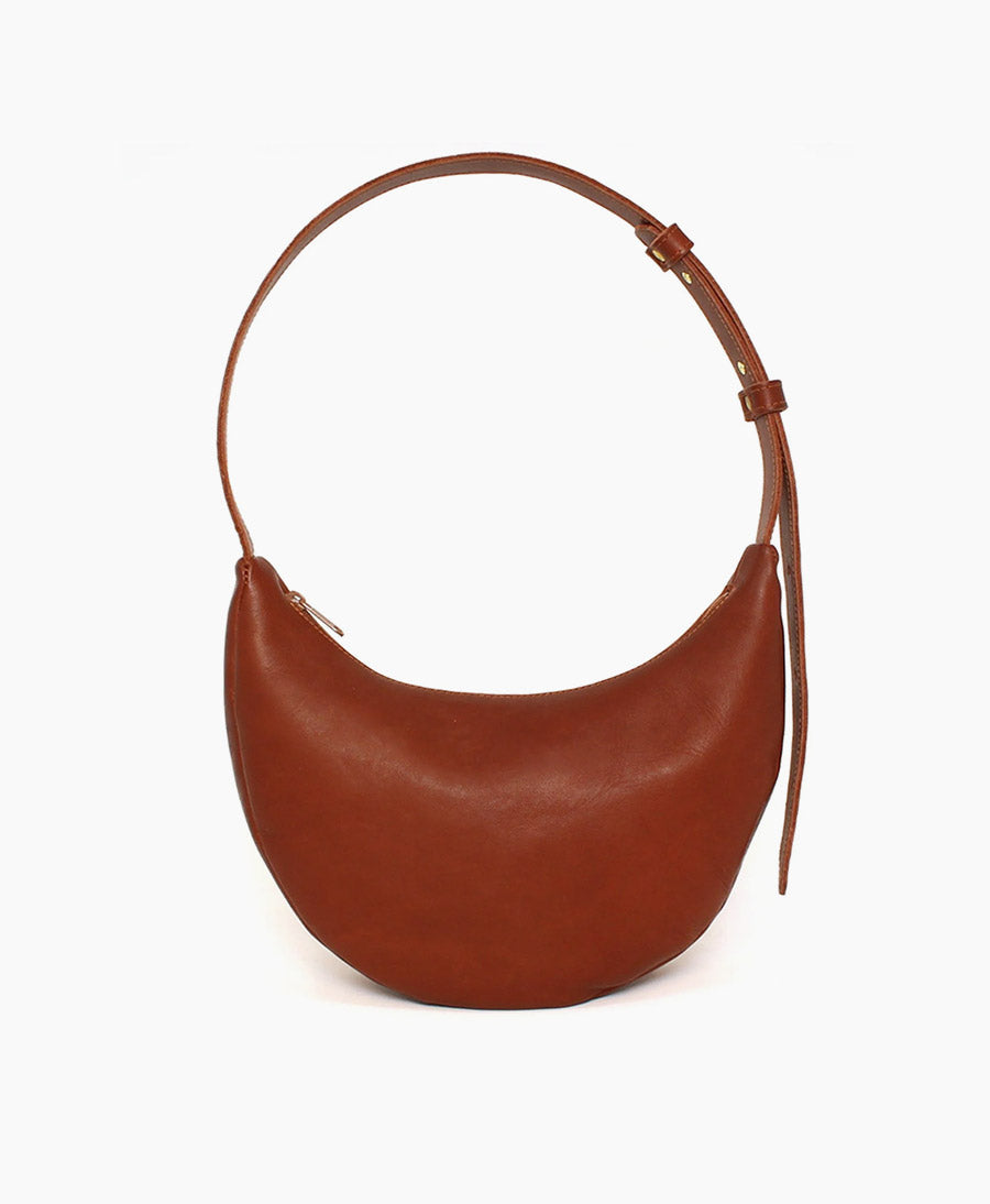 Lune Bag Bauchtasche aus Leder - Marron