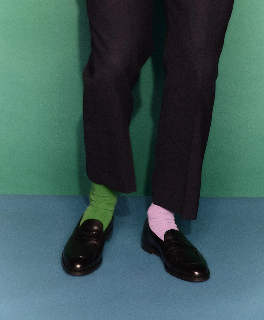 Merino Socken - Grasgrün