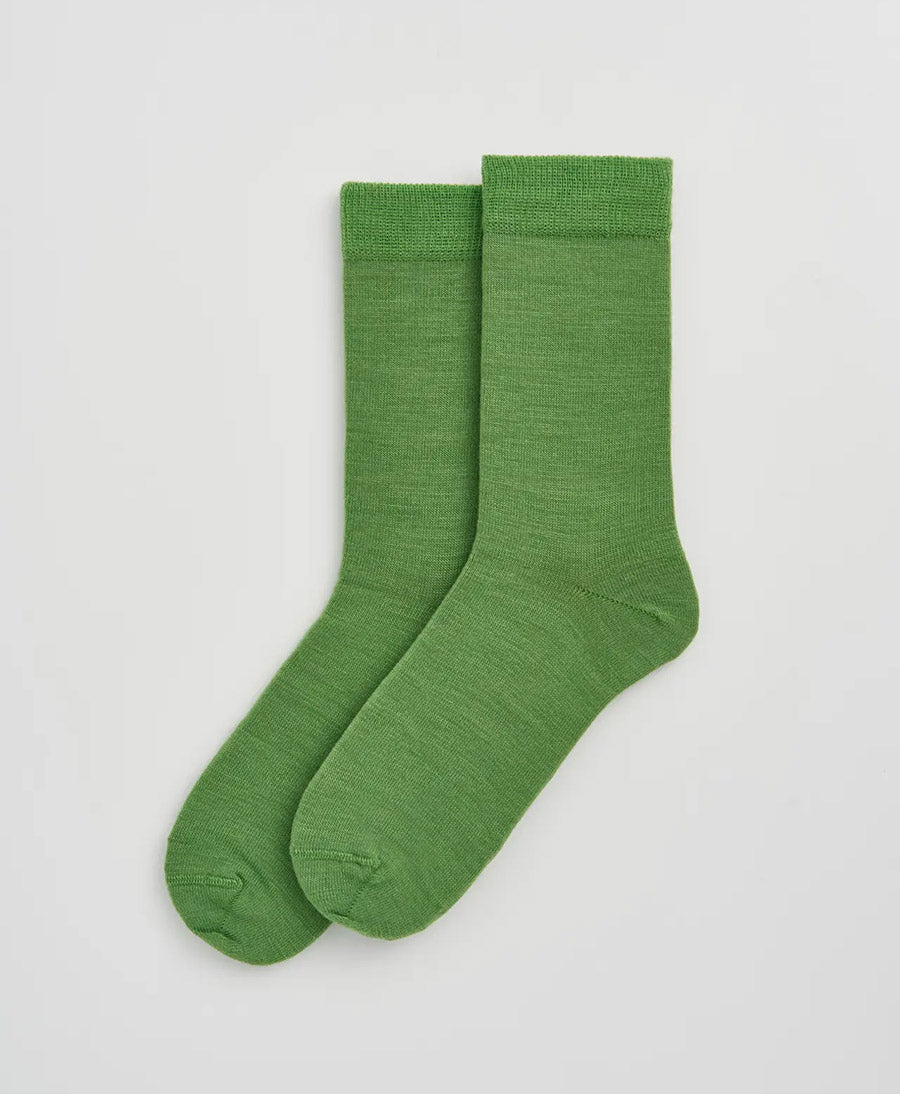 Merino Socken - Grasgrün