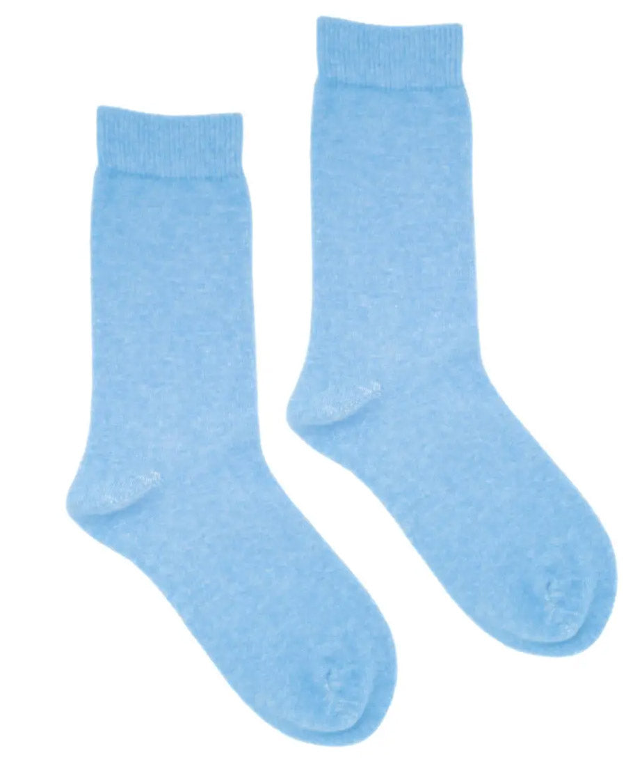 Socken Merinowolle - Himmelblau